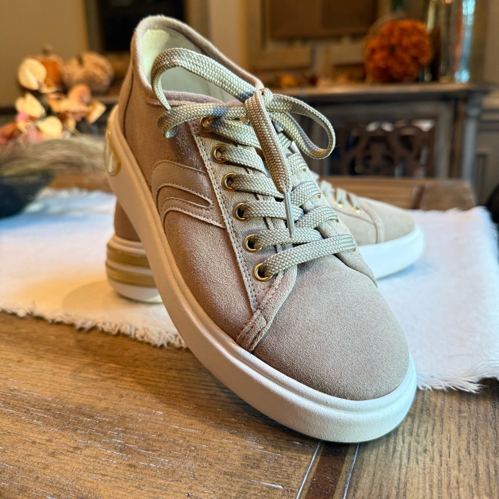 GEOX D OTTAYA MARRON CLARO WOMENS SNEAKERS - Picture 7 of 11